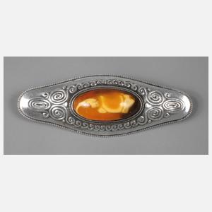 Bernsteinbrosche Jugendstil