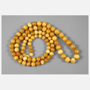 Lange Bernsteinkette Butterscotch