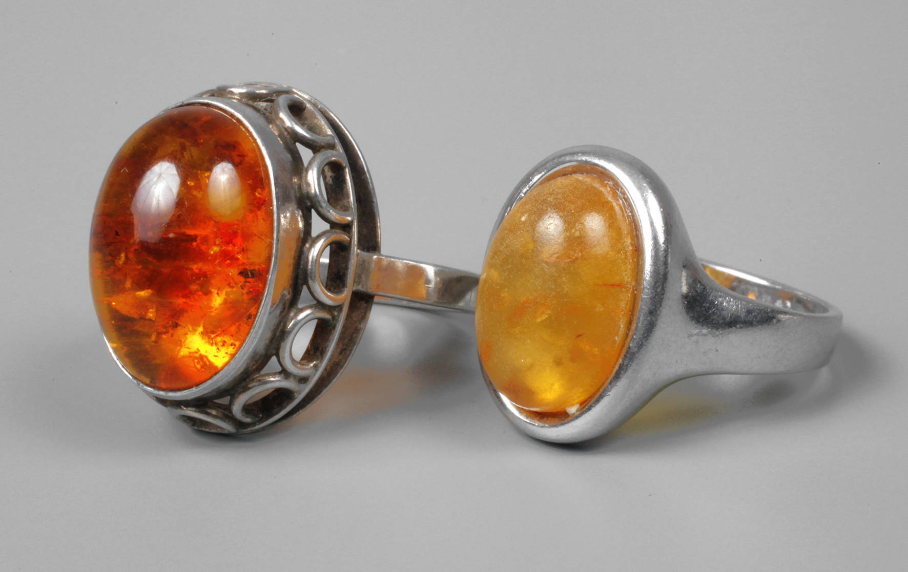 Bernstein zwei Ringe Fischlandschmuck