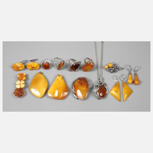 Konvolut Bernsteinschmuck
