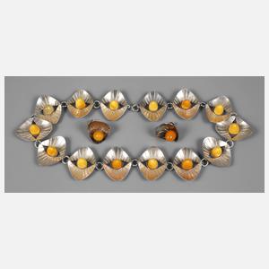 Schmuckset Silber und Bernstein