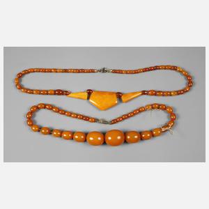 Zwei Bernsteinketten