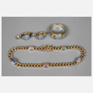 Schmuckset Opal