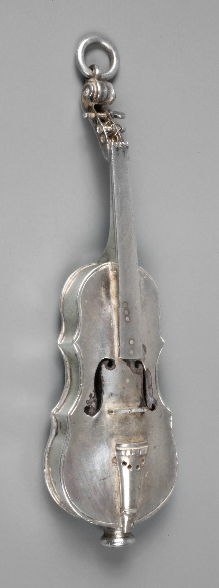 Anhänger als Geige Silber