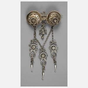 Skandinavische Brosche Filigranarbeit