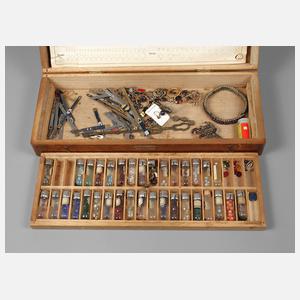 Kasten Halbedelsteine für Juweliere