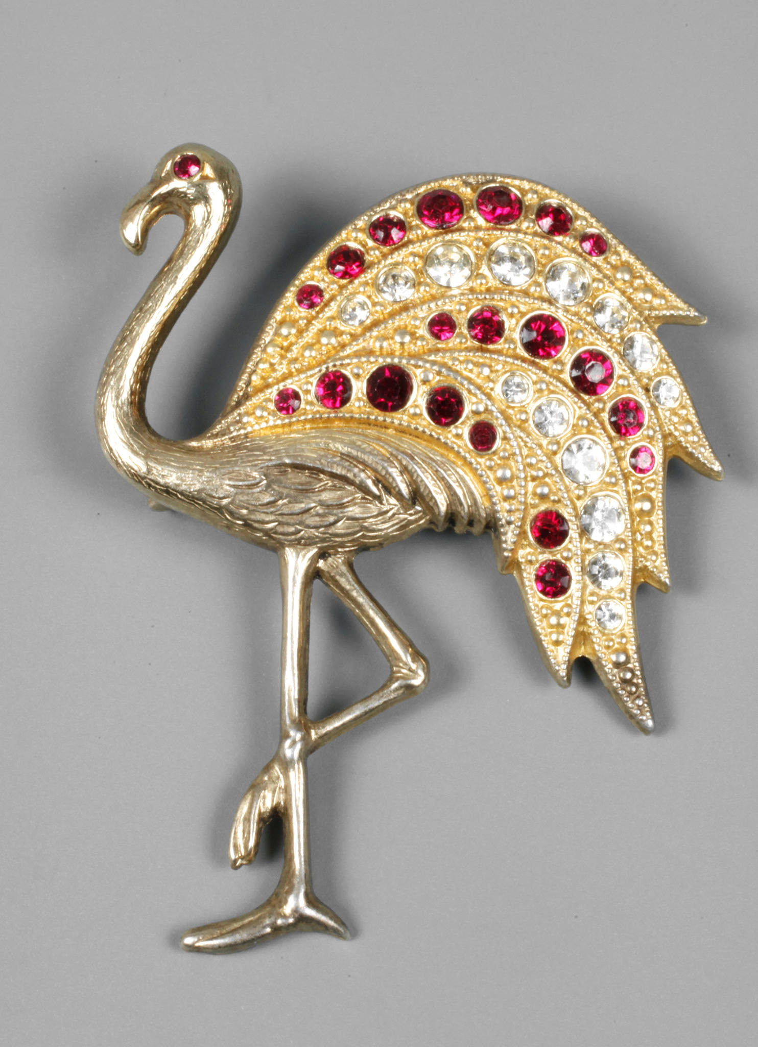 Strassbrosche Flamingo