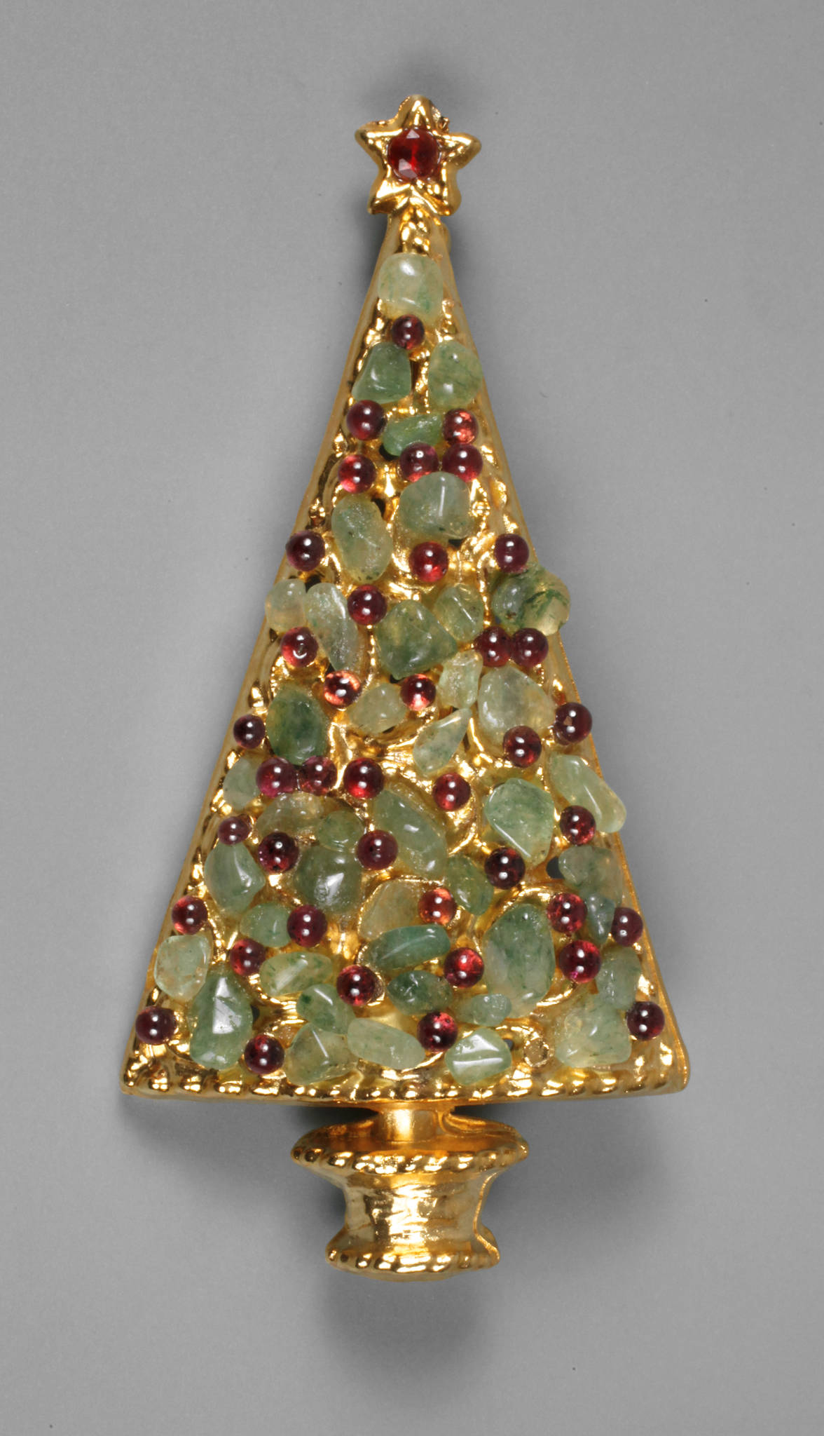 Brosche als Weihnachtsbaum