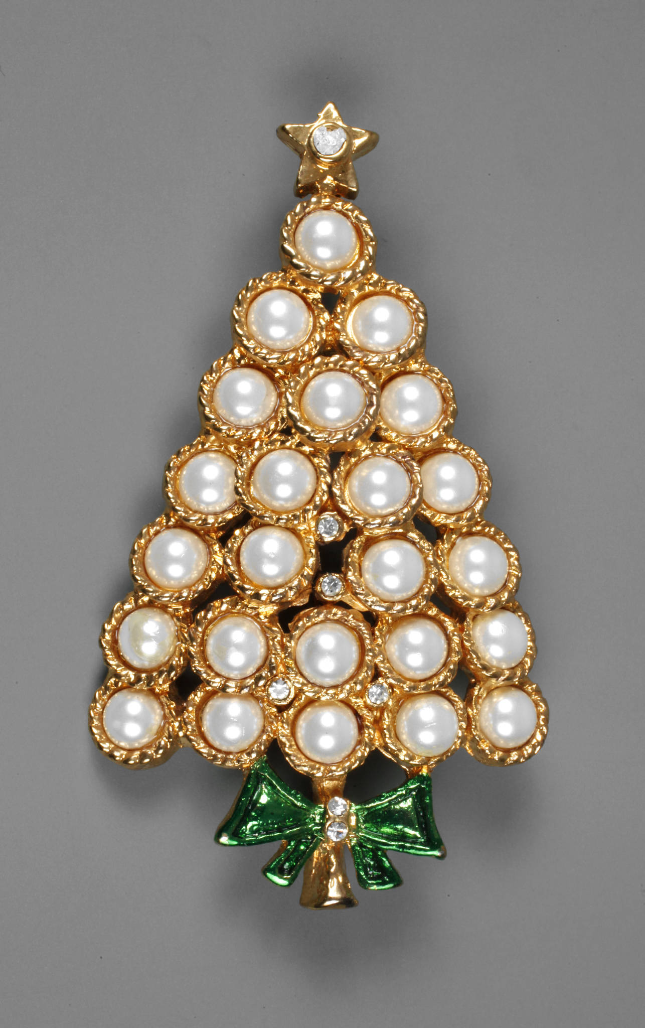 Brosche als Weihnachtsbaum