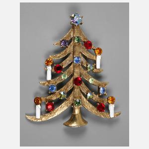 Brosche als Weihnachtsbaum USA