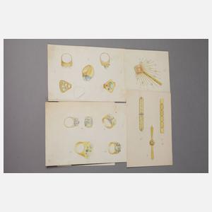 Sammlung Goldschmiedeentwürfe