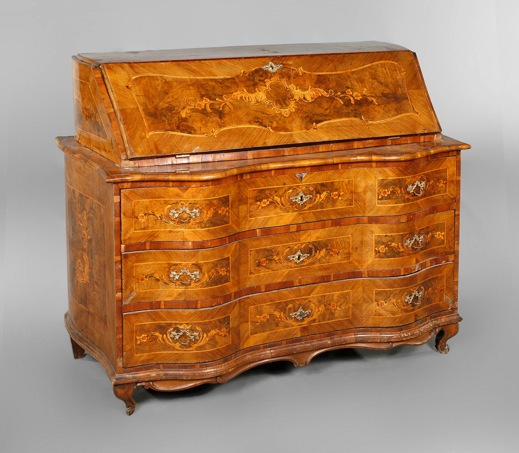 Schrägklappensekretär Barock