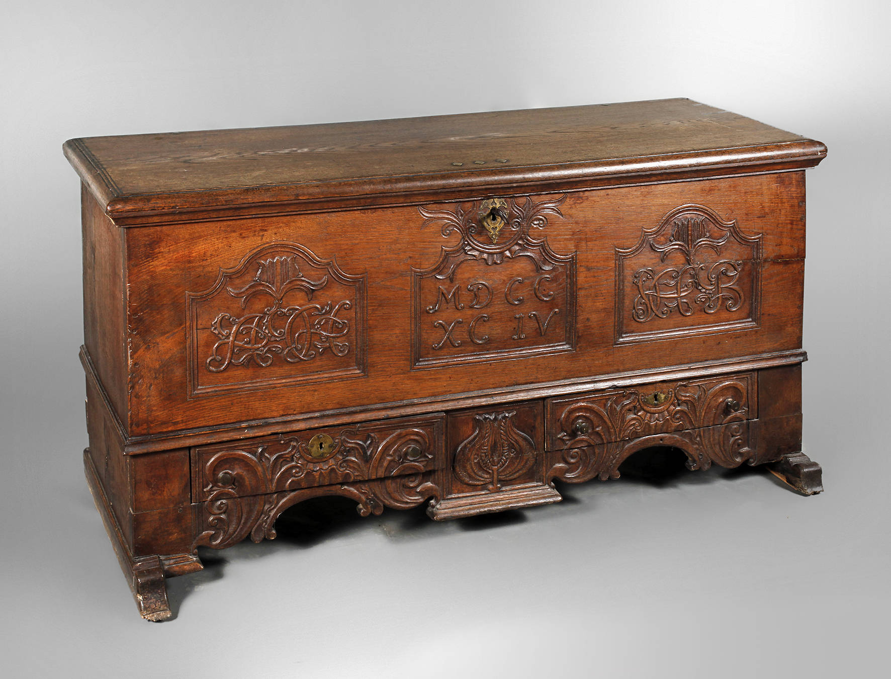 Barocktruhe Eiche