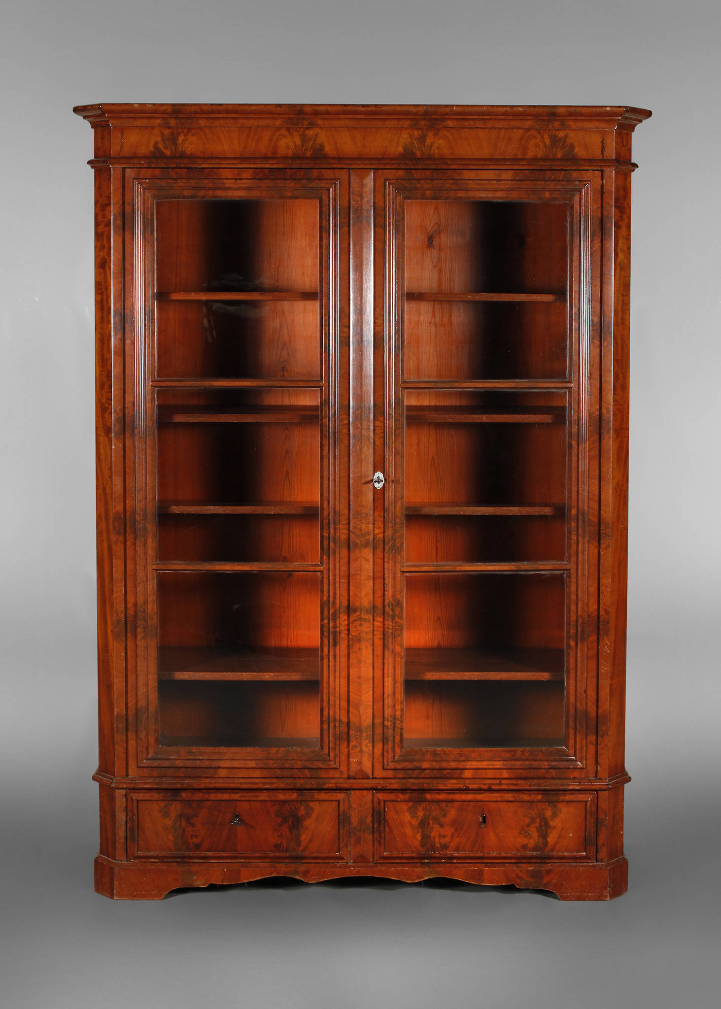 Biedermeier-Bücherschrank