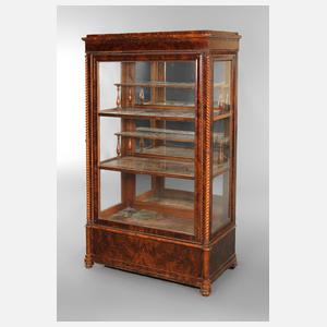 Dreiseitenvitrine Biedermeier