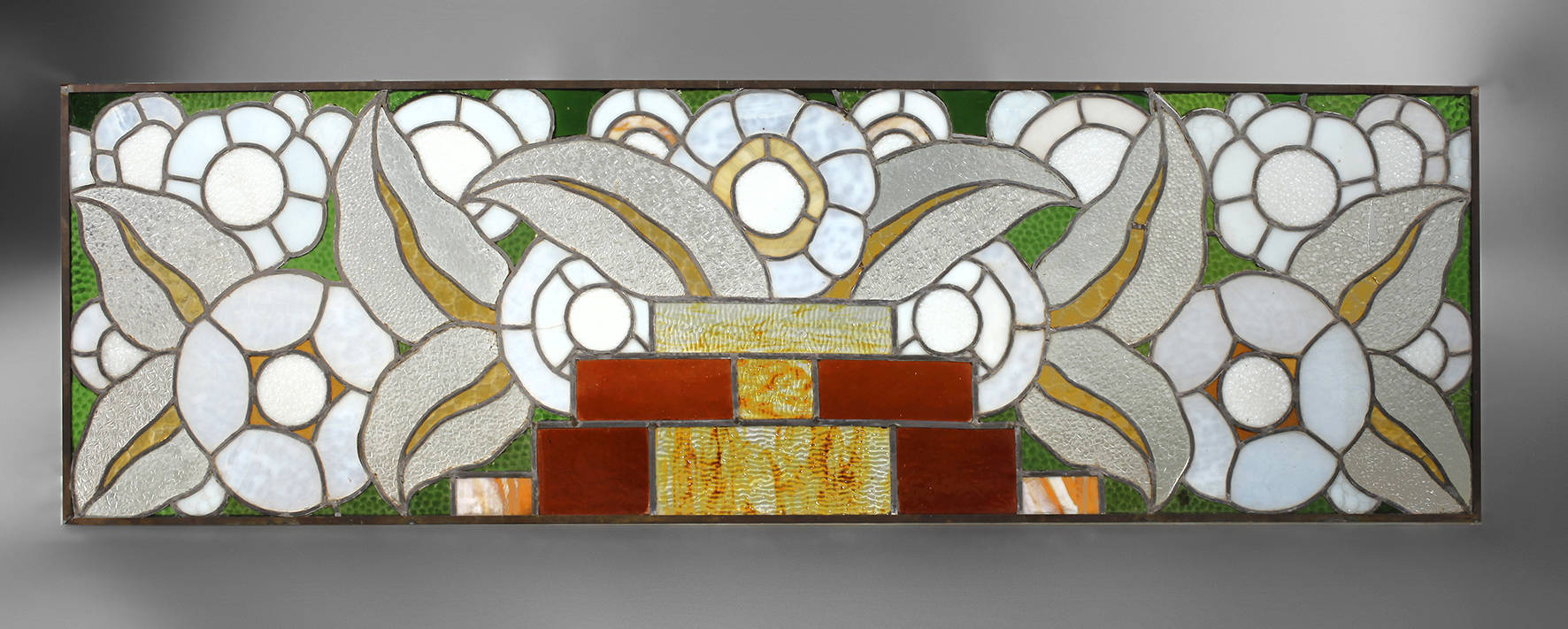 Großes Bleiglasfenster Art déco