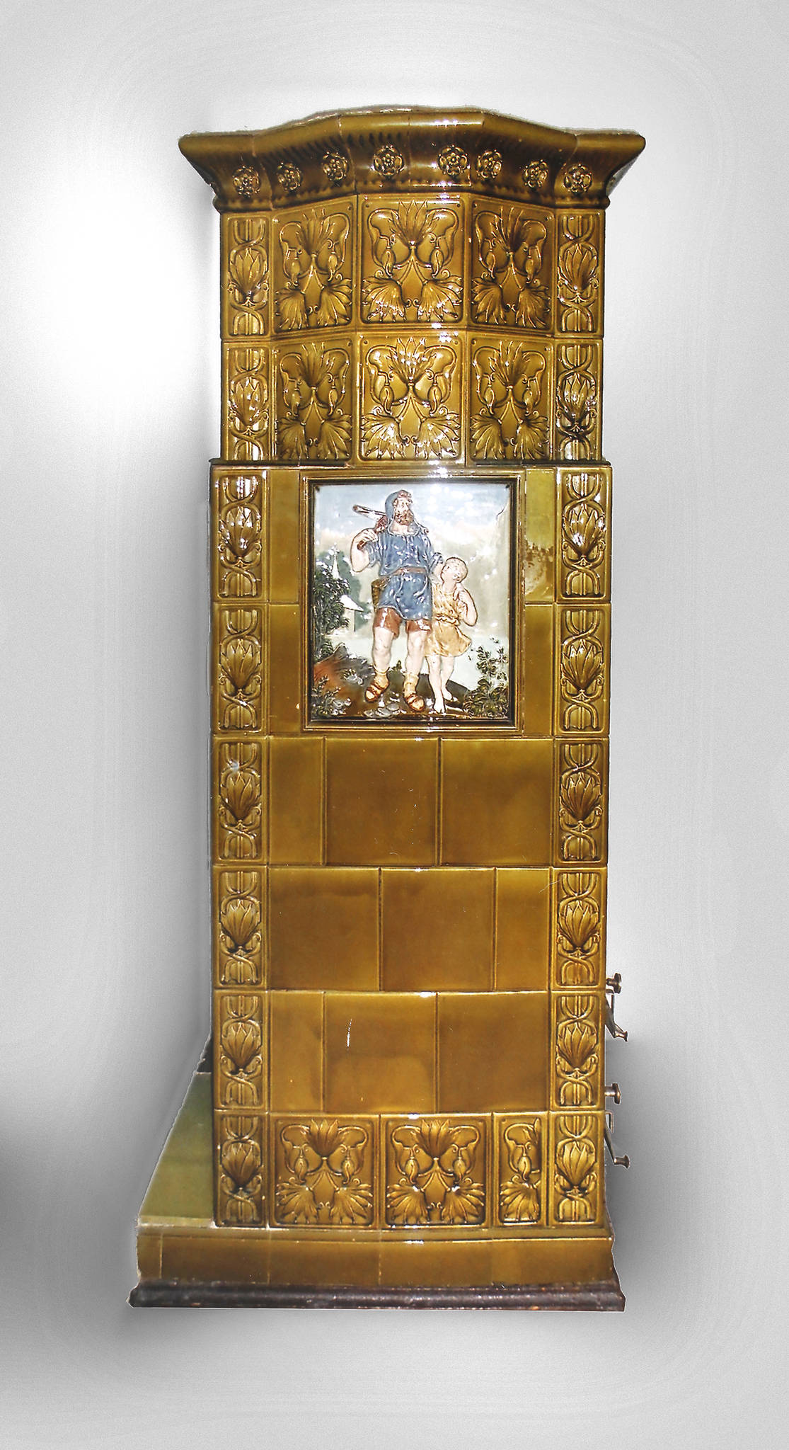 Jugendstil-Kachelofen