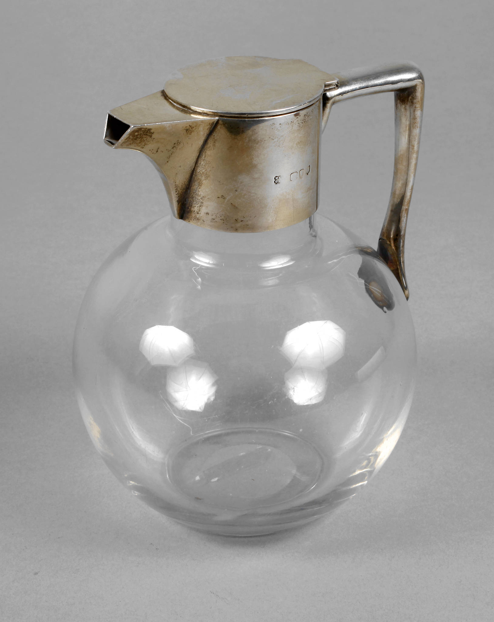 Karaffe England mit Silbermontierung