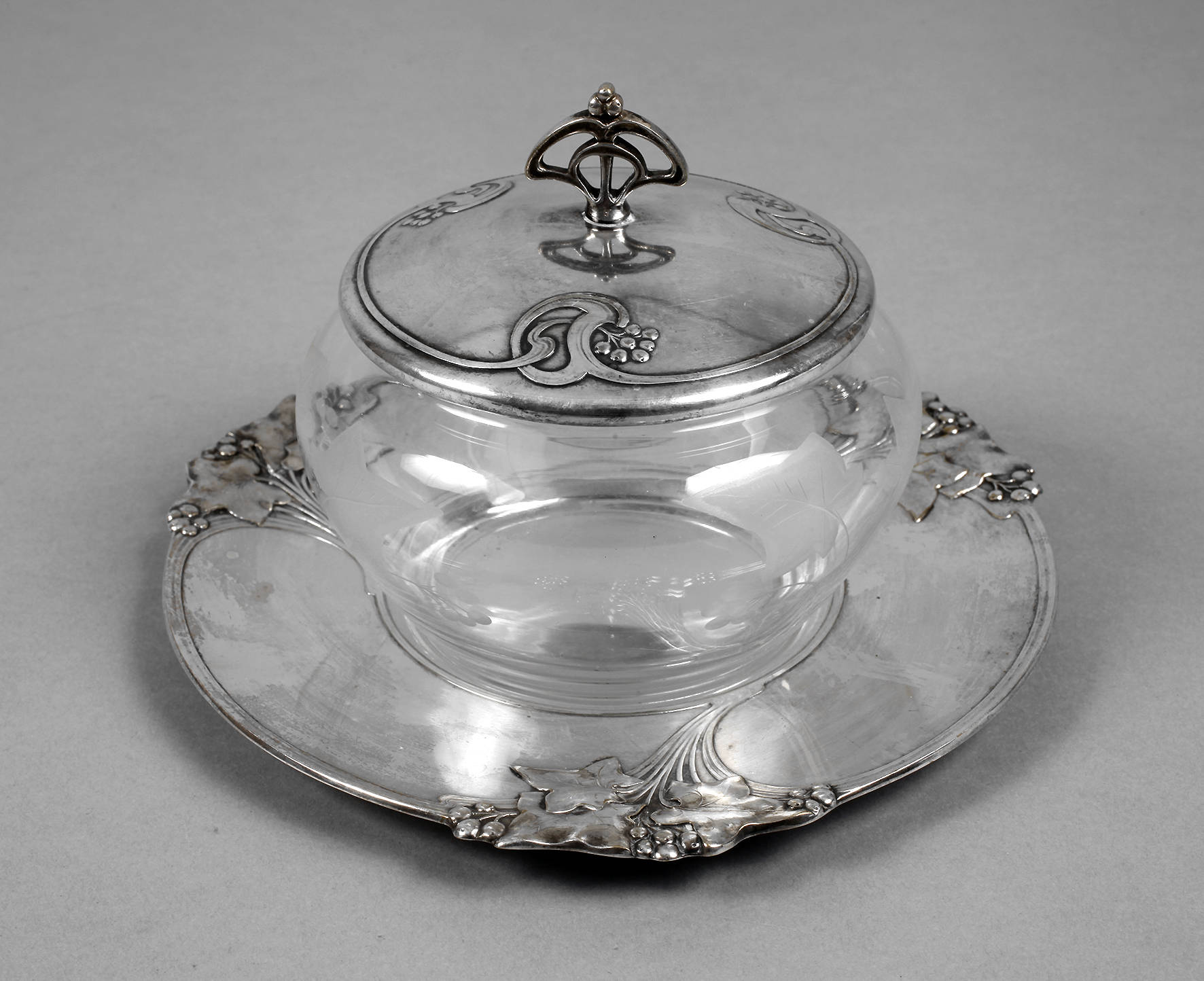 WMF Geislingen Marmeladendose Efeudekor