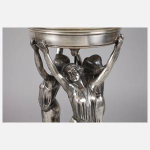 WMF große figürliche Jugendstillampe