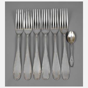 Ernst Riegel sechs Gabeln und ein Mokkalöffel