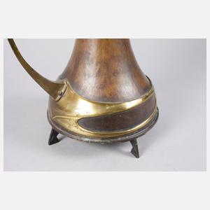 Übergroße Jugendstilkanne Kupfer