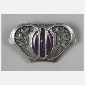 Jugendstil-Brosche Amethyst