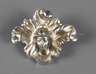 Jugendstilbrosche Silber/Saphir