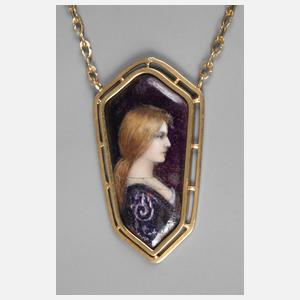 Jugendstilcollier Limoges