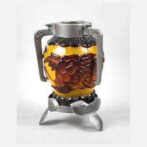 André Delatte montierte Vase