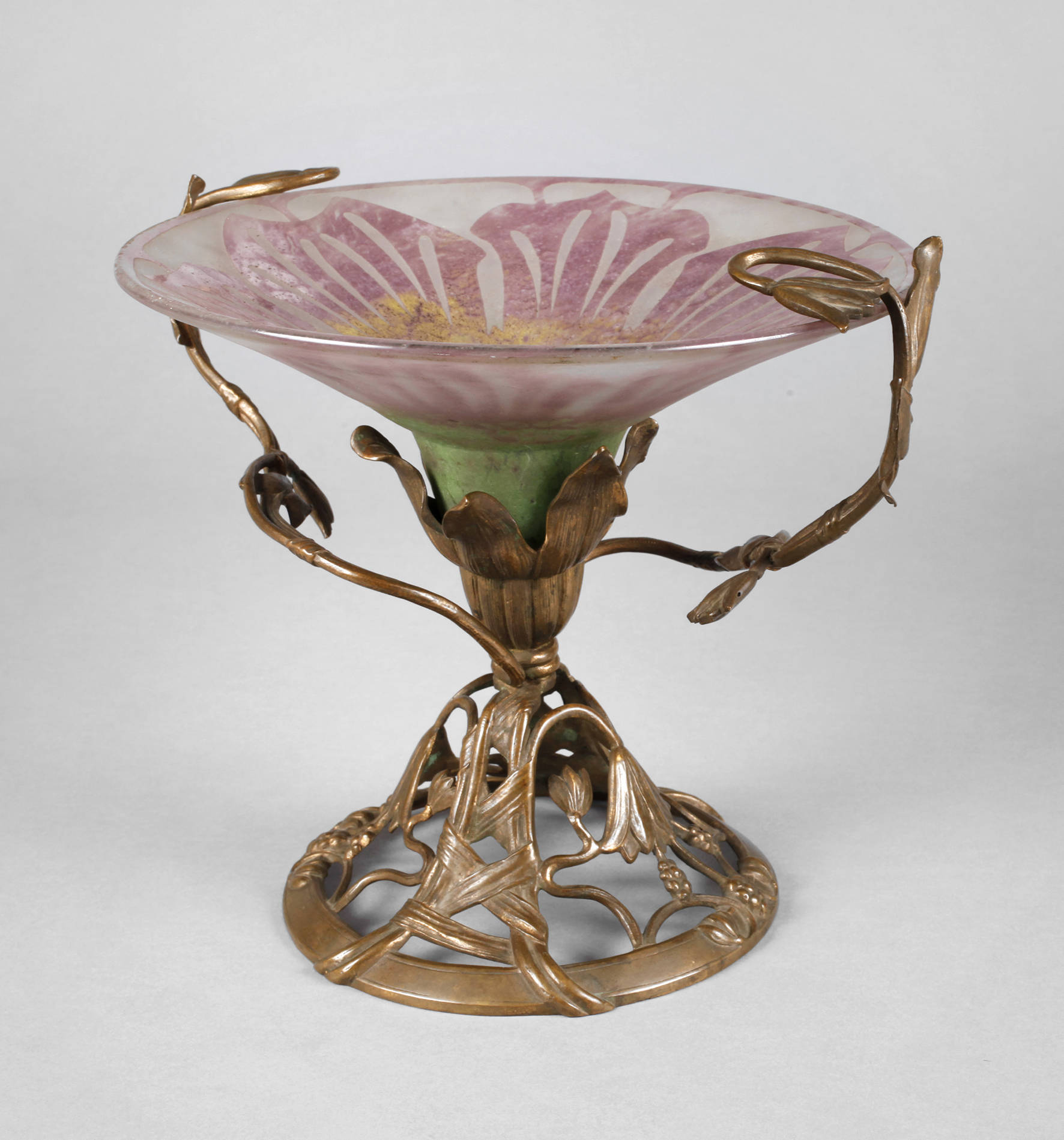 Daum Nancy montierte Jugendstilschale