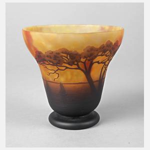 Daum Nancy Vase Landschaftsdekor