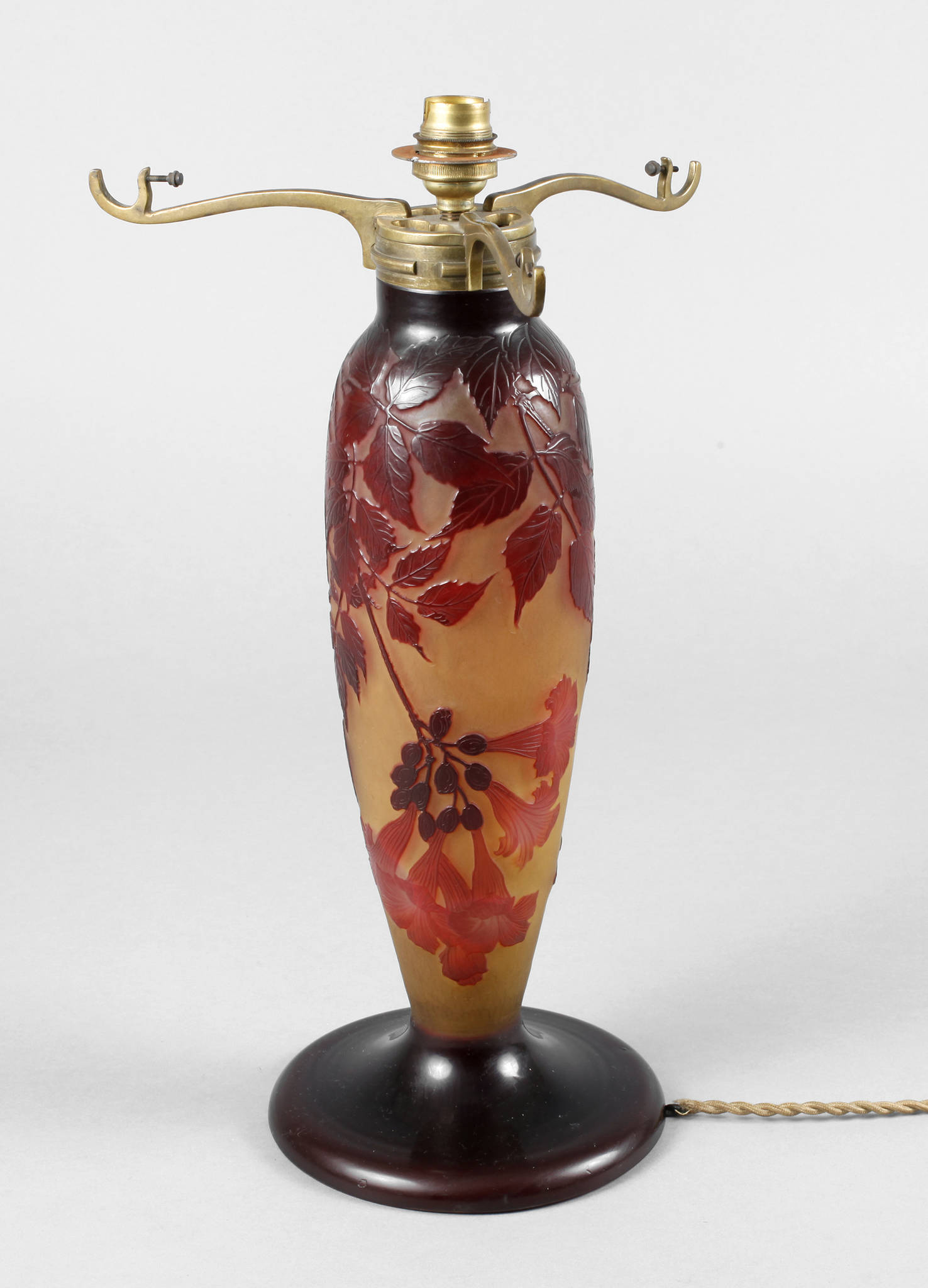 Emile Gallé Lampenfuß Jugendstil