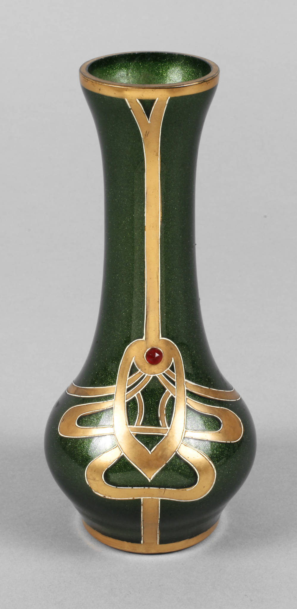 Harrach Jugendstilvase Chromaventurin