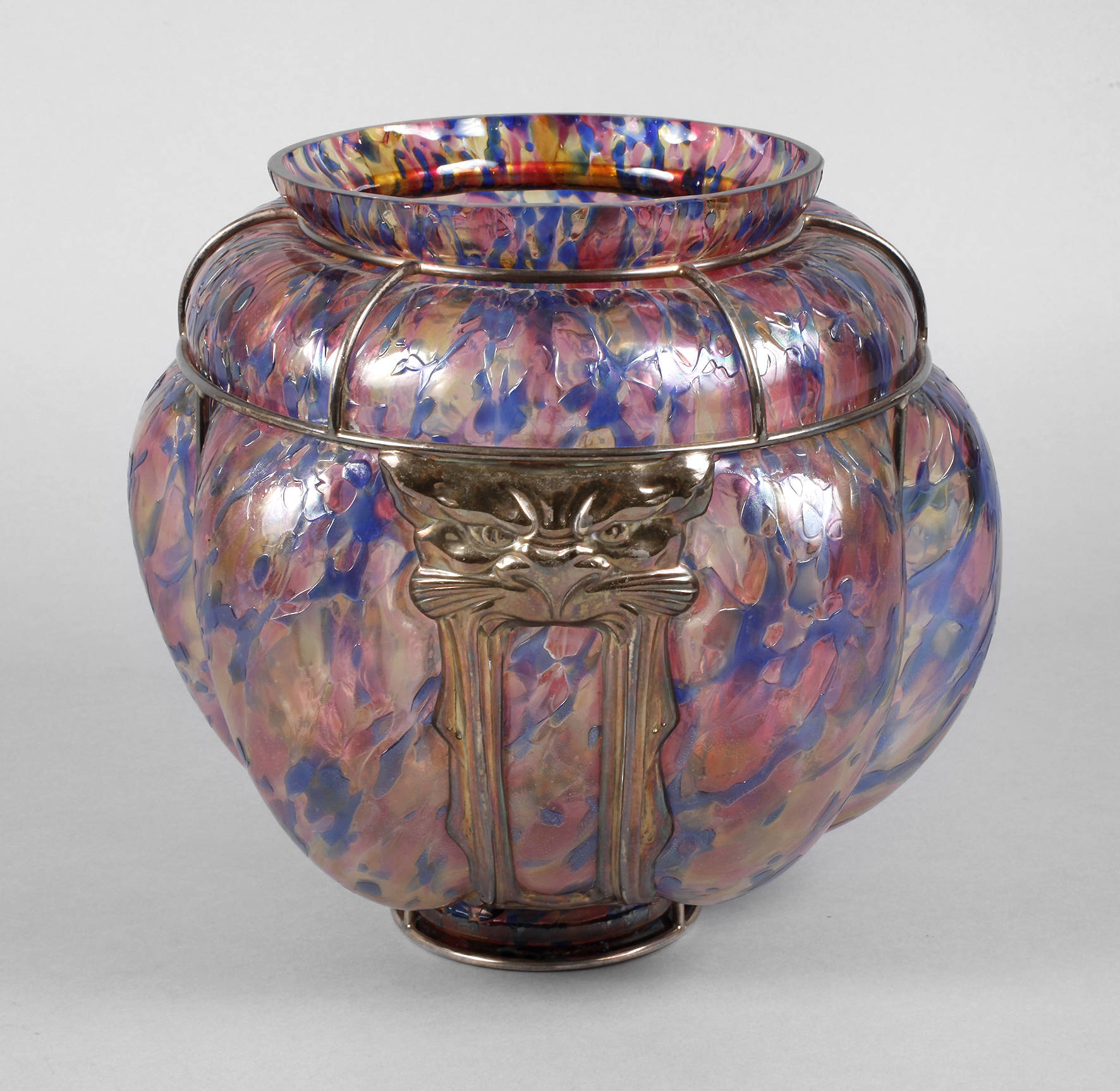 Italien Vase mit Silbermontierung