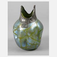 Loetz Wwe. Jugendstilvase mit Metallmontierung111