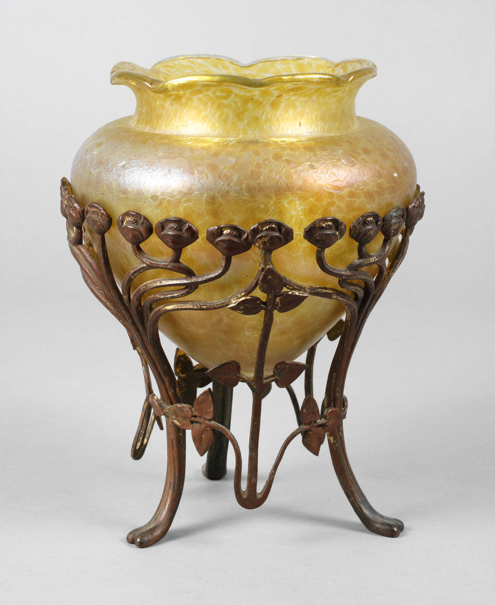 Pallme-König & Habel montierte Jugendstilvase