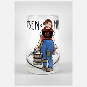 Ludwig Hohlwein Trinkglas ”D' Sennerin”