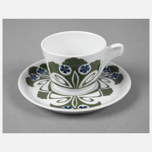 Burgau Mokkatasse Jugendstil