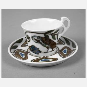 Burgau Mokkatasse Jugendstil