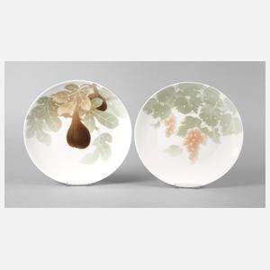 Nymphenburg zwei Obstteller