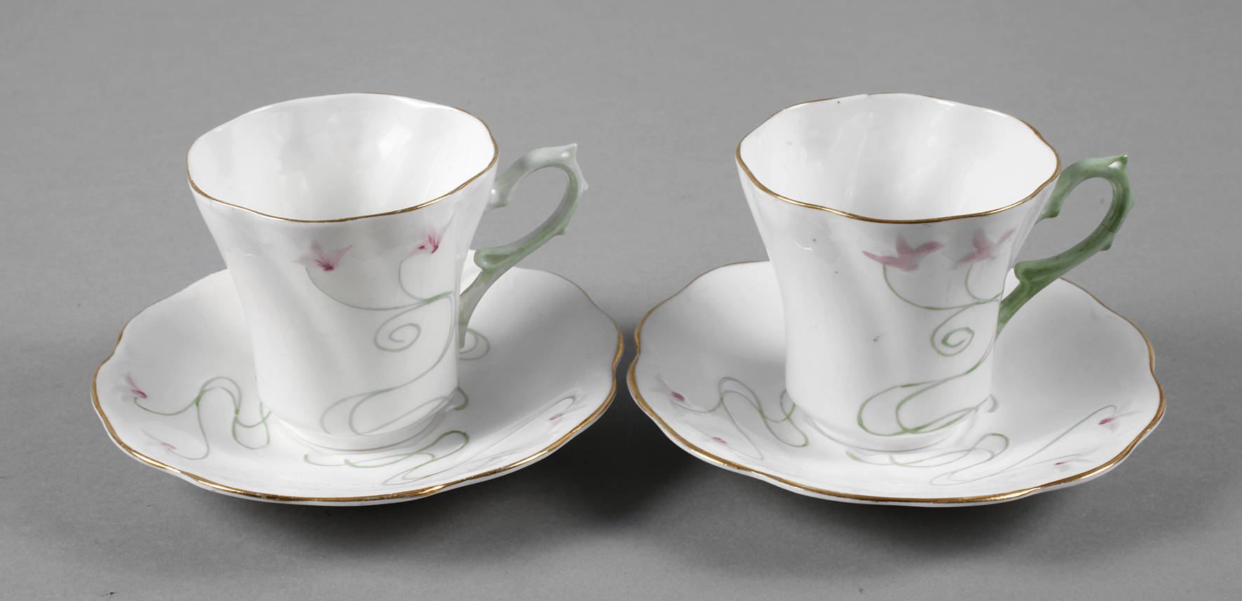 Rörstrand zwei Jugendstiltassen