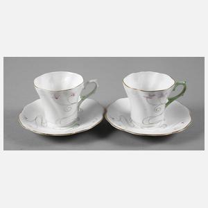 Rörstrand zwei Jugendstiltassen