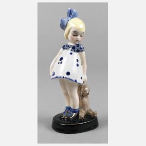 Goldscheider Wien Mädchen mit Teddybär