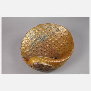 Große Pfauenschale Zsolnay Pecs