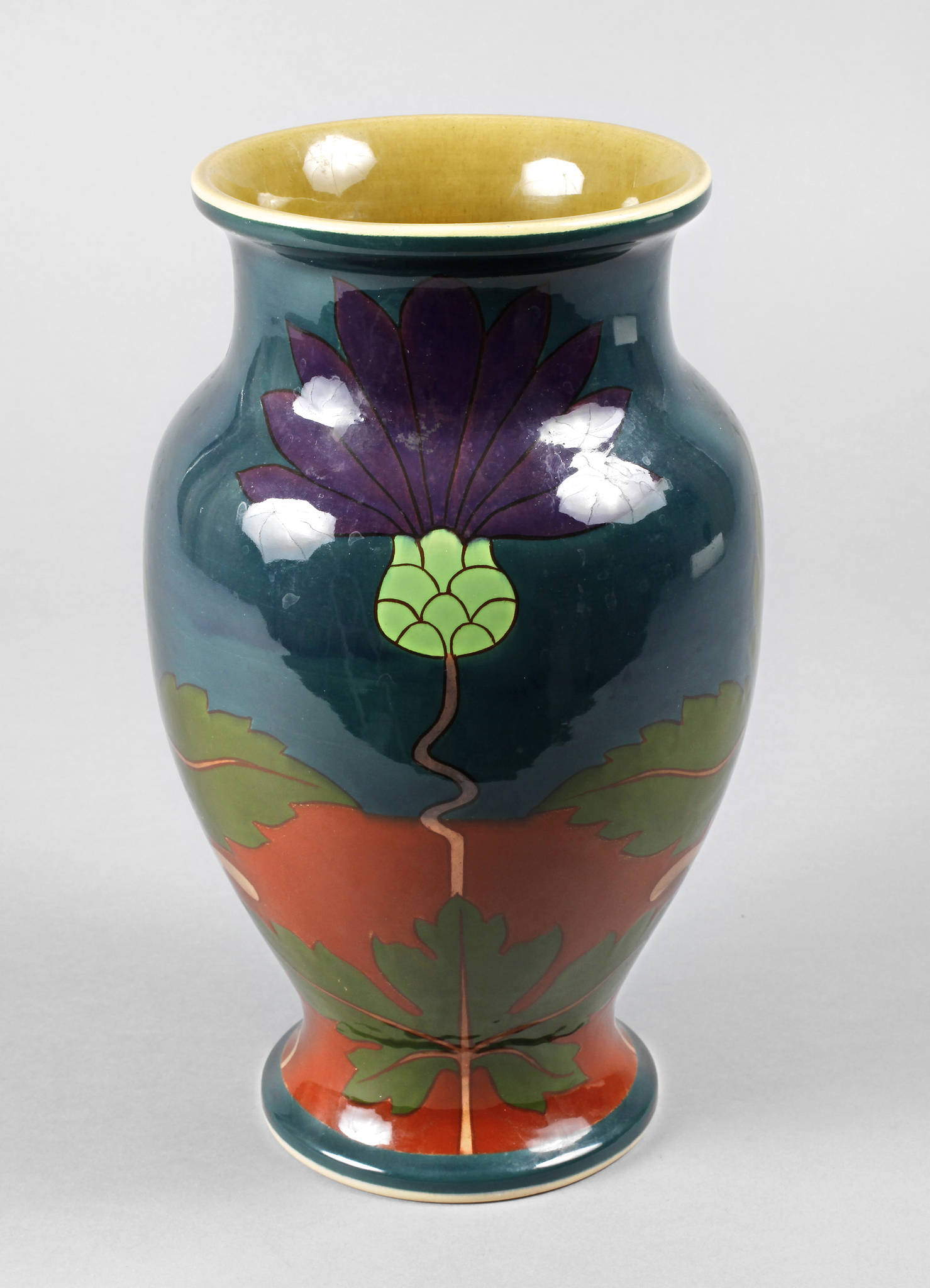 J.von Schwarz Jugendstil Vase
