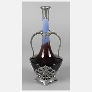 Johann von Schwarz Vase mit Metallmontierung