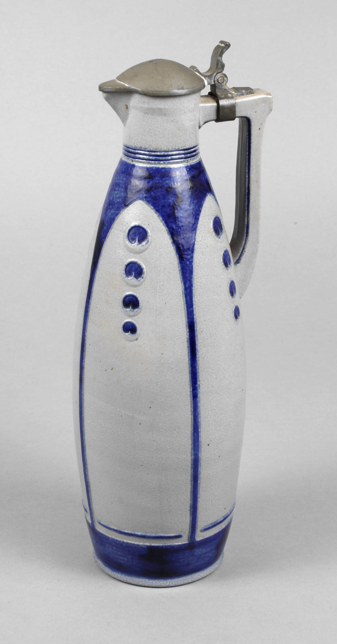 Große Jugendstil Kanne Westerwald