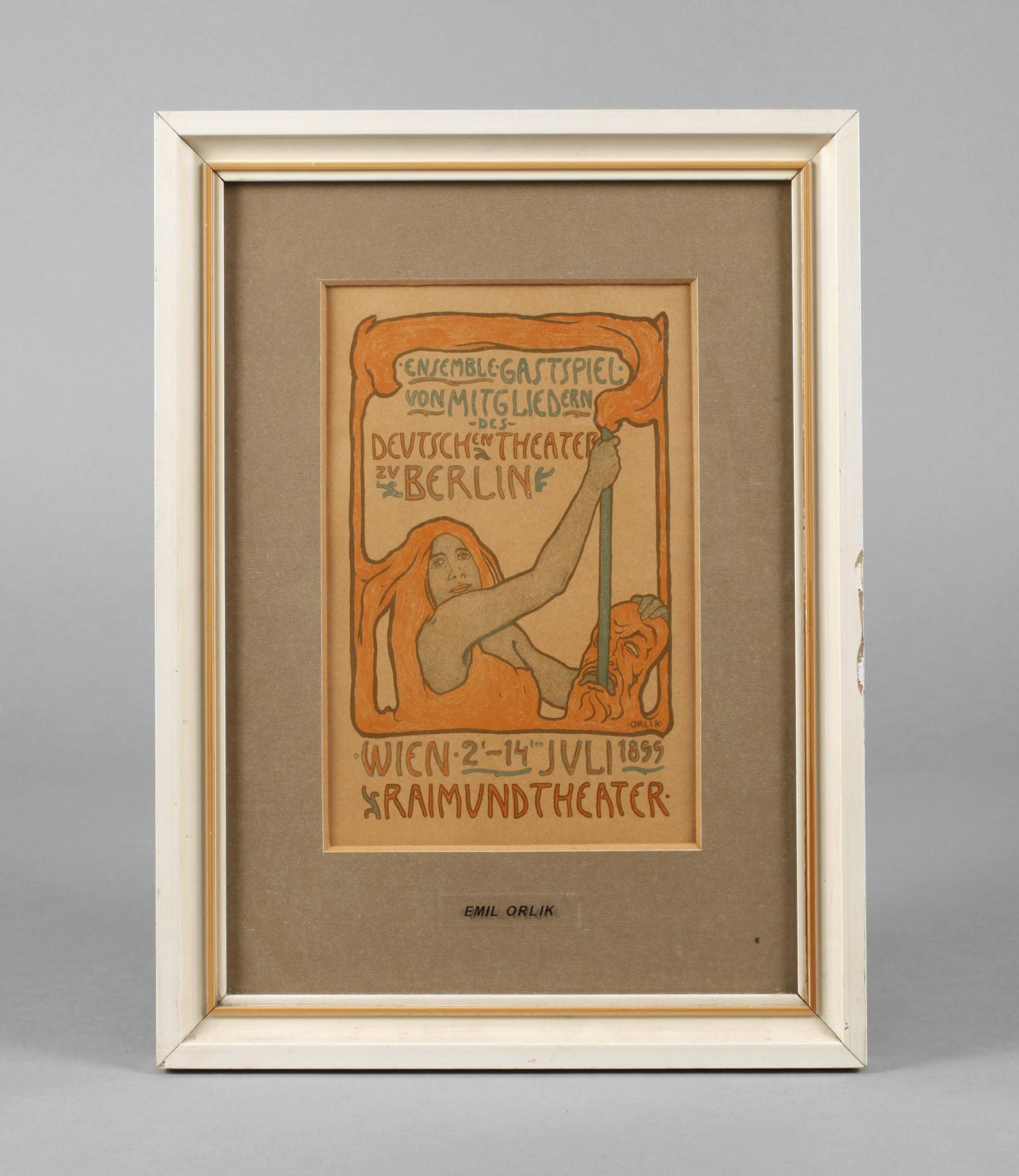 Werbeblatt Emil Orlik