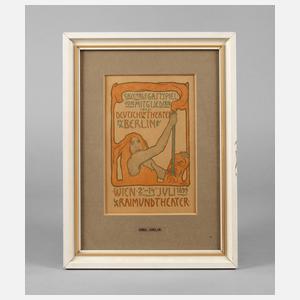 Werbeblatt Emil Orlik